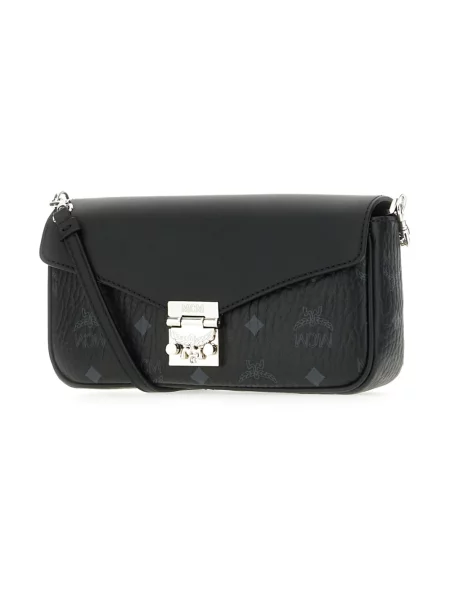 Torebka crossbody Mcm skórzana czarna