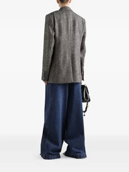 Jeansy Dolce And Gabbana plisowane niebieskie