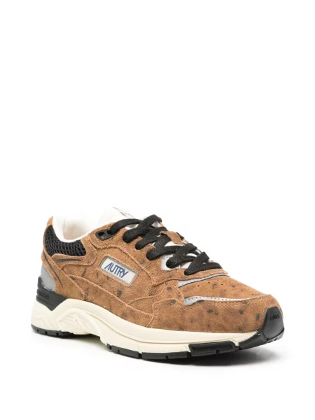 Sneakerși Autry din piele de căprioară maro