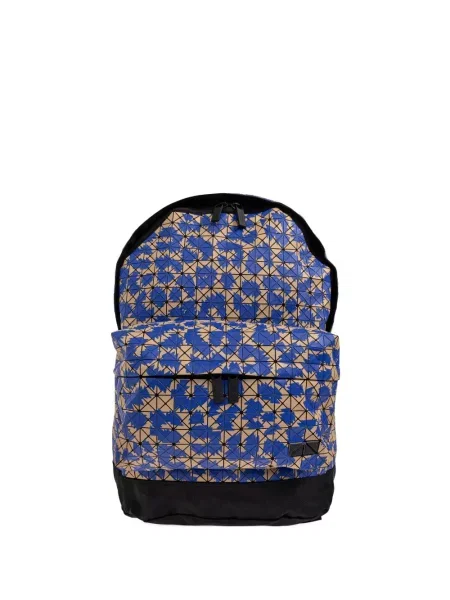Rucsac Bao Bao Issey Miyake cu imprimeu geometric albastru