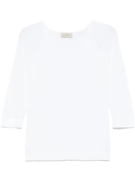 Top Bruno Manetti tricotate alb