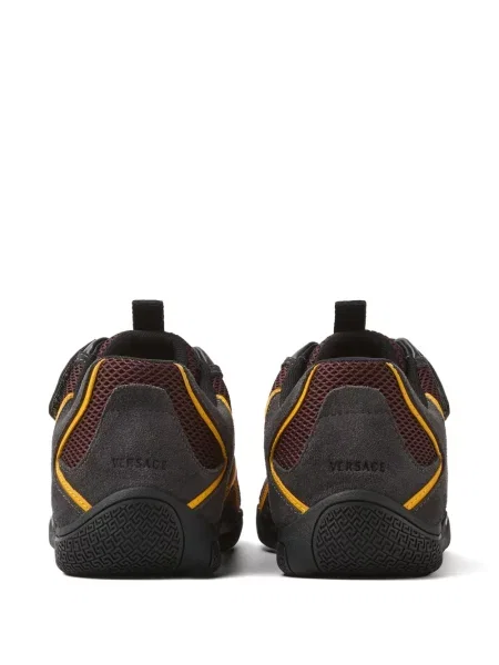 Sneakerși Versace cu bretele maro