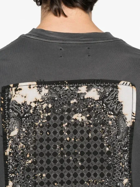 Tricou Amiri cu broderie negru