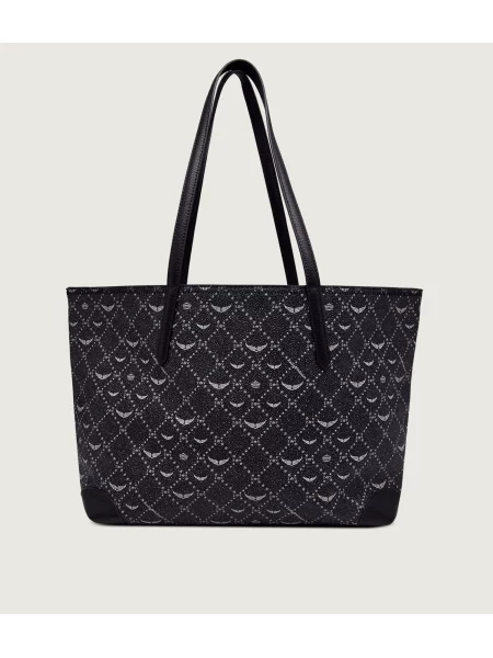 Zadig&Voltaire Shopper táska Monogram fekete