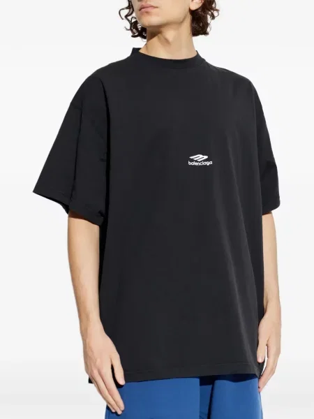 Tricou Balenciaga cu autograf negru