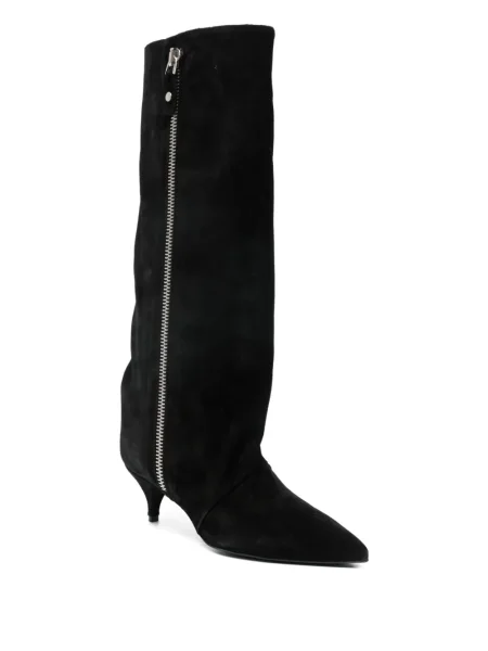 Botine Alchimia din piele de căprioară negru