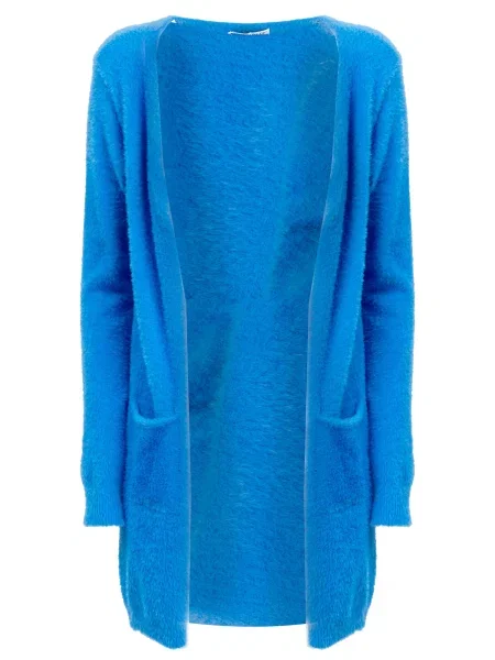 Influencer Geacă tricotată albastru