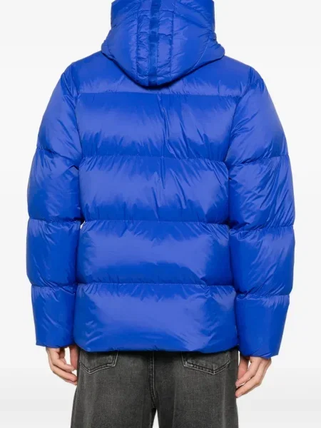 Geacă cu puf Parajumpers cu glugă albastru