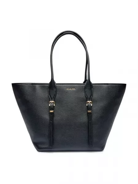 Michael Kors De piele geantă shopper MOORE negru