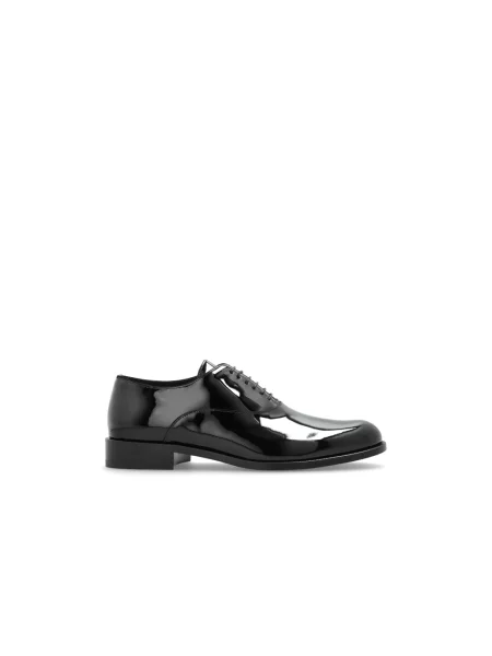 Derby Giorgio Armani skórzany czarny