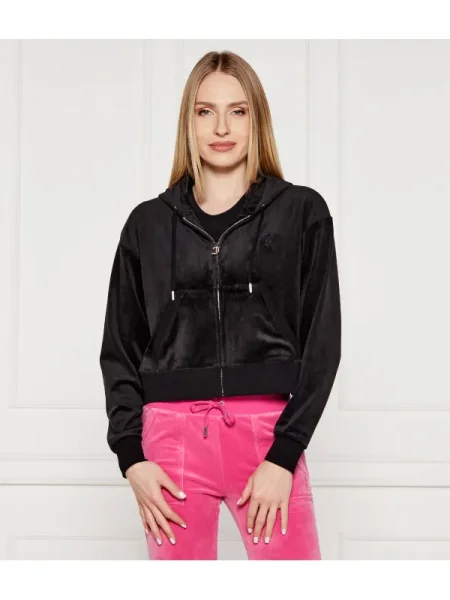 Juicy Couture Hanorac BRENDAL | Cropped Fit negru