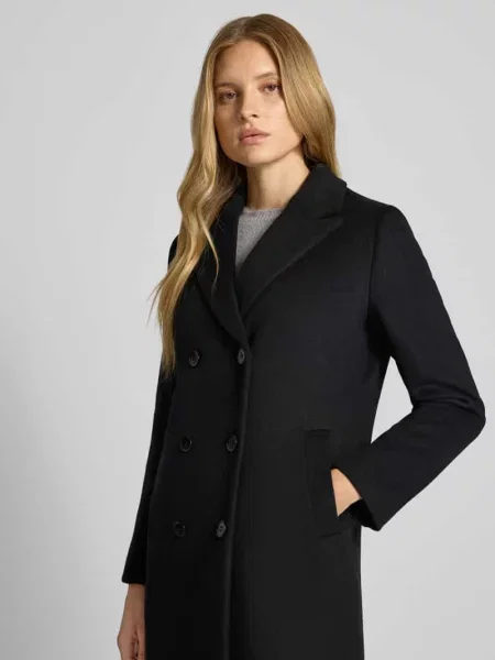 Płaszcz z połami Christian Berg Woman Selection czarny