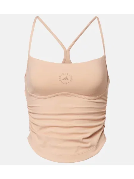 Top Adidas By Stella Mccartney cu volane roz