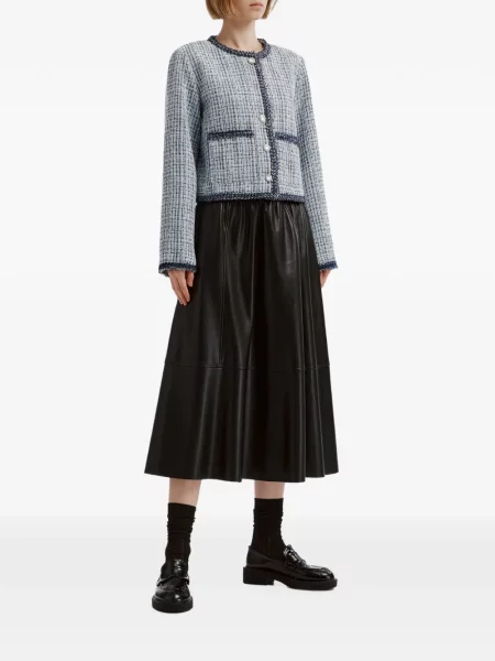 Geacă B+ab din tweed țesută albastru