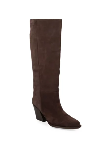 Botine Vic Matié din piele de căprioară maro