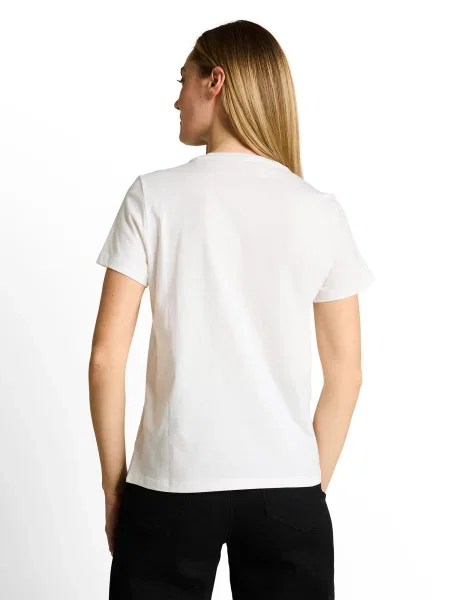 TOM TAILOR Tricou portocaliu / roz pal alb