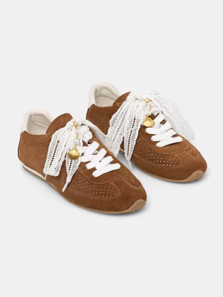 Answear.LAB sneakers din piele întoarsă VEIL MOVE maro
