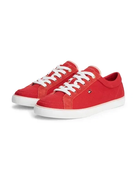 Sneakerși Tommy Hilfiger roșu