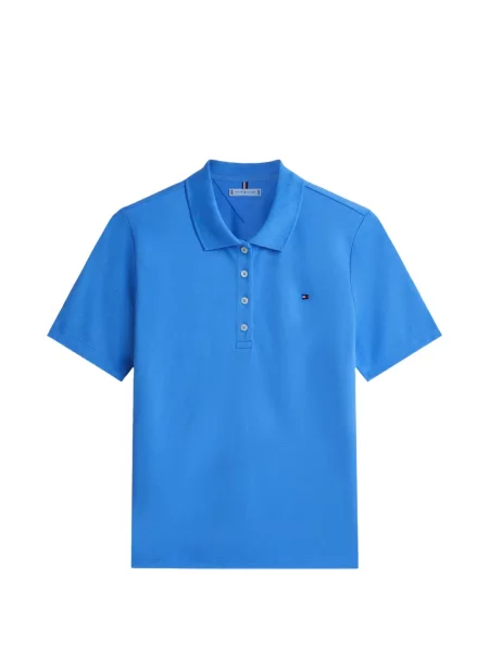 Tricou polo Tommy Hilfiger cu broderie albastru