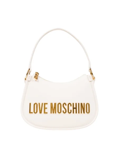 Crossbody torbica Love Moschino bela