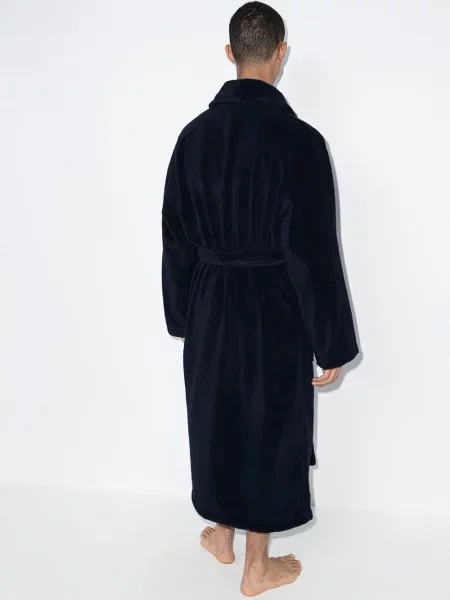 Haftowane spodnie Polo Ralph Lauren w kratkę zwężane niebieskie