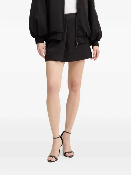 Mini fusta mini Armani Exchange mini negru