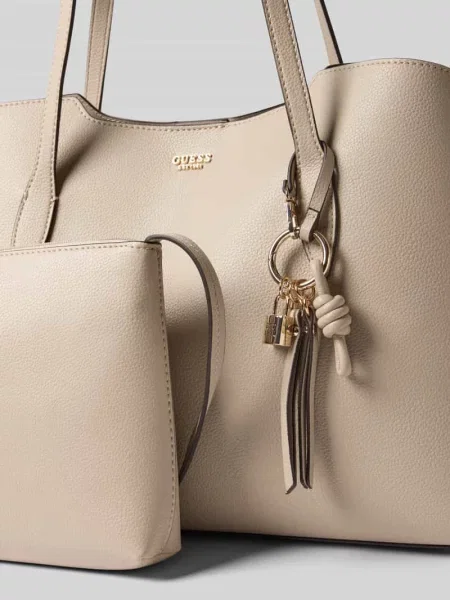 Torba shopper z funkcją 2 w 1 z wyjmowaną kieszenią wewnętrzną Guess