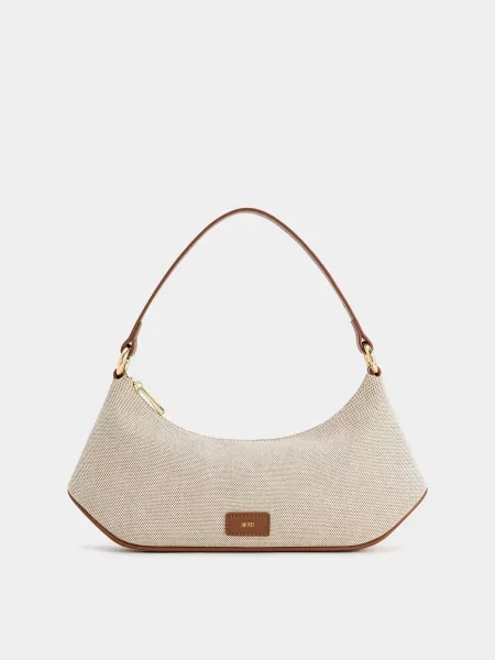 Кожаная сумка Jw Pei бежевая