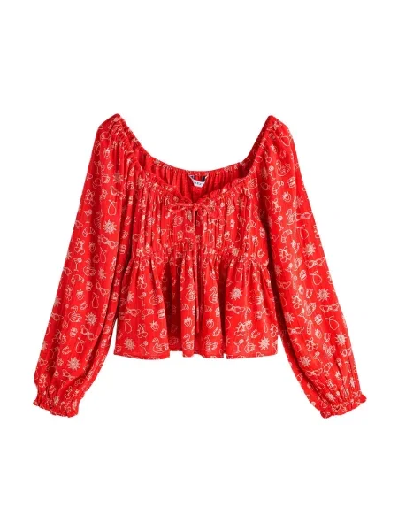 Next Bluză roșu alb