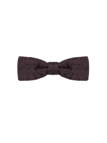 Satynowy krawat Dolce And Gabbana czarny