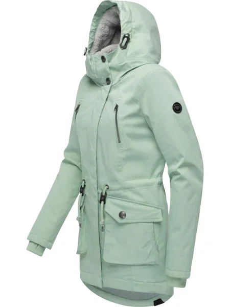 Ragwear Palton de iarnă Ellsa mentă verde