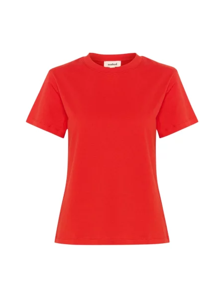 Koszulka Soaked In Luxury z okrągłym dekoltem czerwona