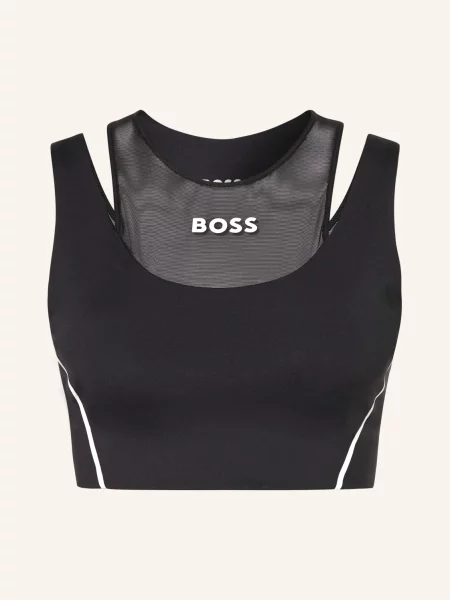 Boss Sportovní Podprsenka Ekaden Se Síťovinou černá bílá