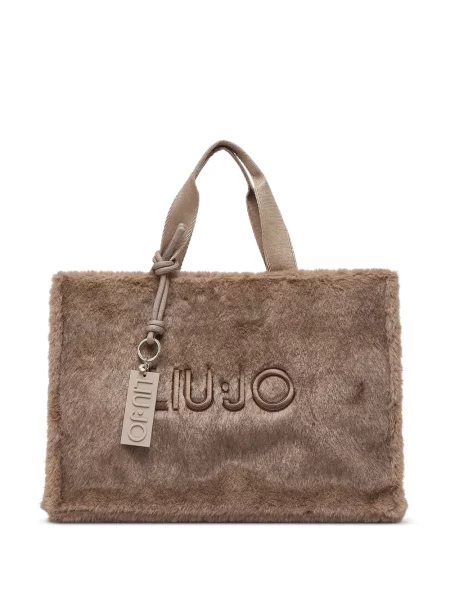 Ursuleț de pluș geantă shopper Liu Jo maro