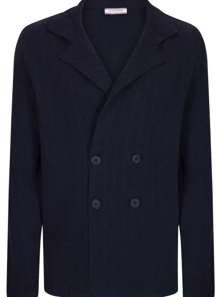 Felix Hardy Geacă tricotată bleumarin