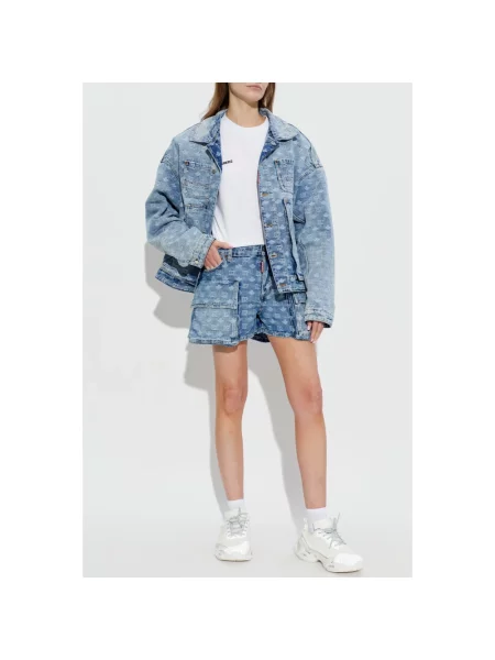 Szorty cargo Dsquared2 niebieskie
