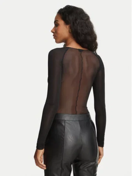Elisabetta Franchi Bodi Fitted Fit črna