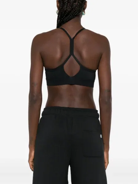 Top sport New Balance cu broderie maro