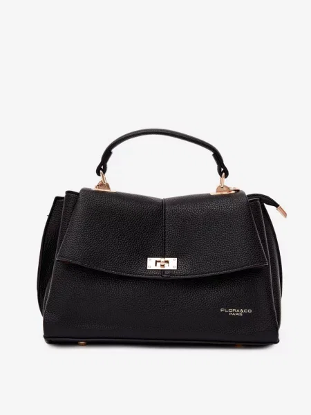 Geantă Flora & Co din piele negru