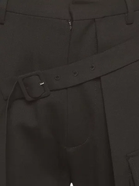 Cu centură pantaloni cargo Dsquared2 asimetrice negru