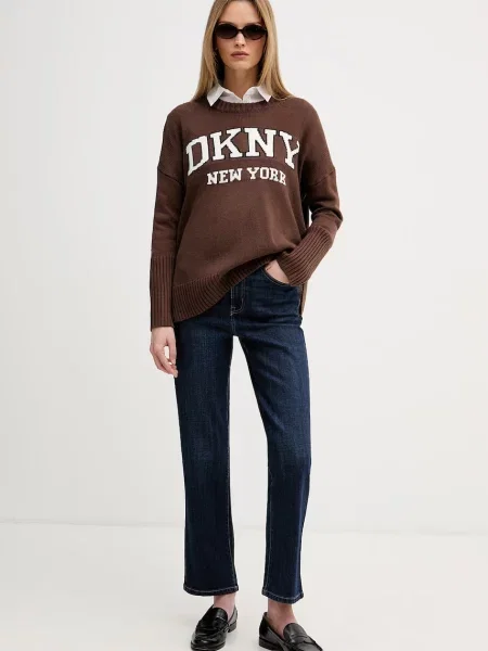 DKNY pulover pentru femei maro
