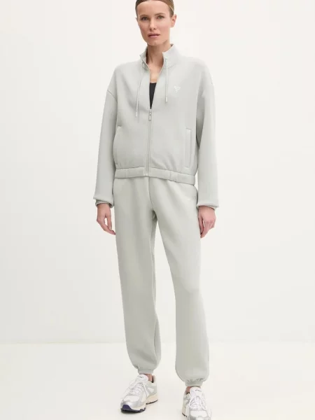 Свитер Guess с аппликацией серый