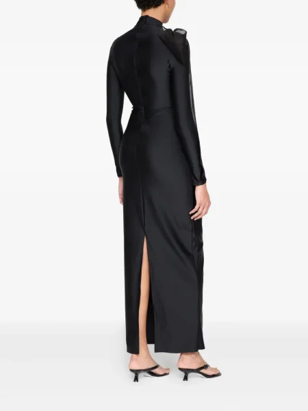 Rochie maxi Atu Body Couture drapată de costum negru