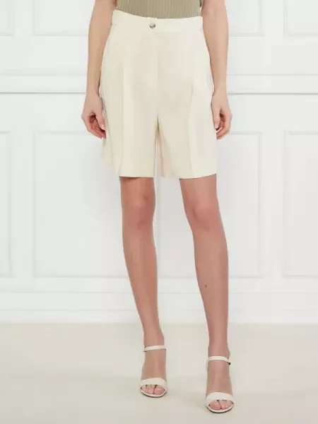 Marella SPORT Pantaloni scurți SAGITTA | Straight fit | cu adaos de in