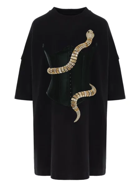 Rochie mini Hamza cu imagine de costum negru