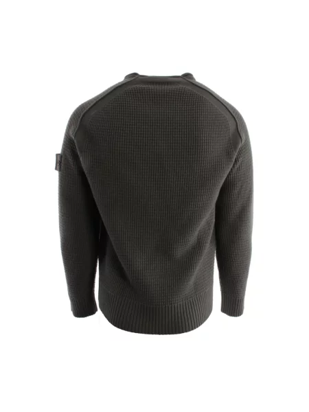 Sweter Stone Island z kamieniami szary