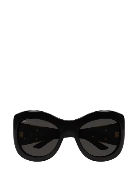 Ochelari de soare Gucci Eyewear cu imprimeu geometric cu autograf negru