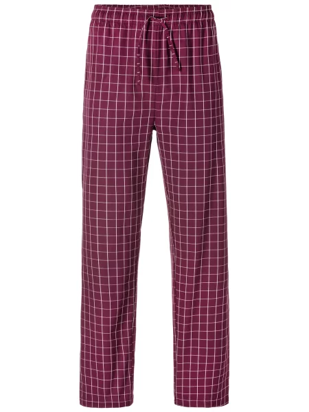 S.Oliver Pantaloni de pijama roşu închis alb
