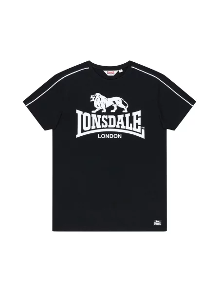 Lonsdale London Majica Ruislip črna bela