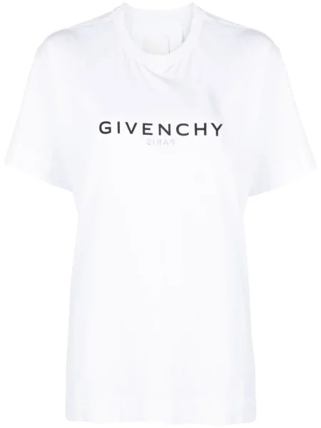 Tricou Givenchy cu imagine alb